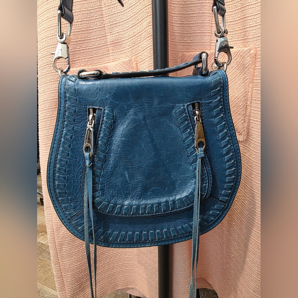 Rebecca Minkoff Royal Blue Leather Crossbody Bag - Like New